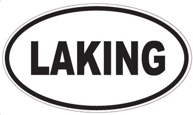 LAKING - Oval Sticker