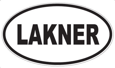 LAKNER - Oval Sticker