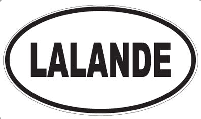 LALANDE - Oval Sticker