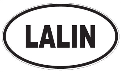 LALIN - Oval Sticker