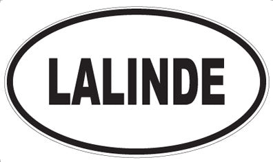 LALINDE - Oval Sticker