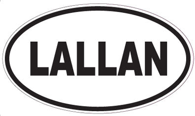 LALLAN - Oval Sticker