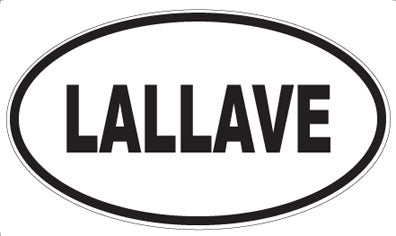 LALLAVE - Oval Sticker