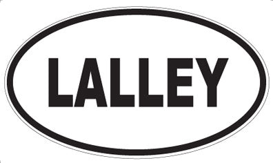 LALLEY - Oval Magnet