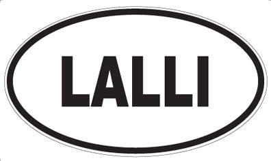 LALLI - Oval Sticker