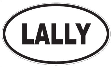 LALLY - Oval Sticker
