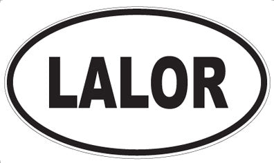LALOR - Oval Sticker