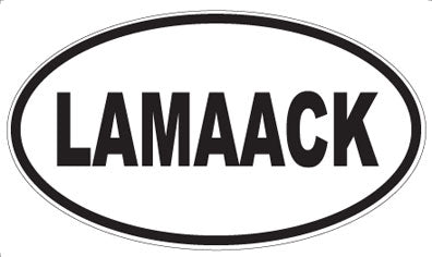 LAMAACK - Oval Sticker