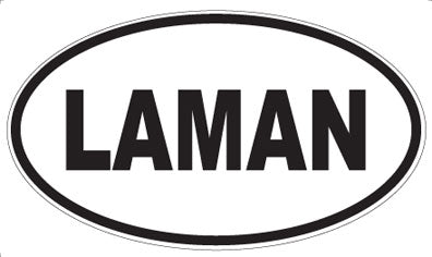 LAMAN - Oval Sticker