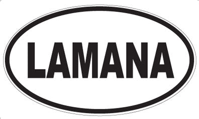 LAMANA - Oval Sticker