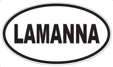 LAMANNA - Oval Sticker