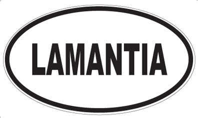 LAMANTIA - Oval Sticker