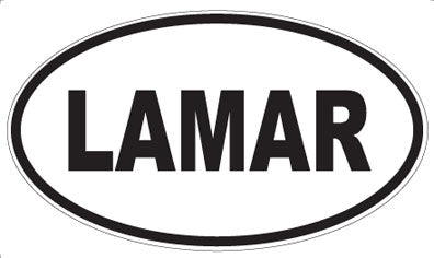 LAMAR - Oval Sticker