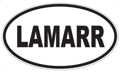 LAMARR - Oval Sticker
