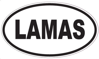LAMAS - Oval Sticker