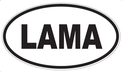 LAMA - Oval Magnet