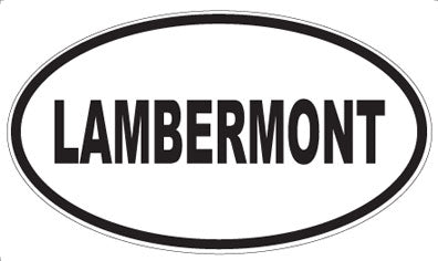 LAMBERMONT - Oval Magnet