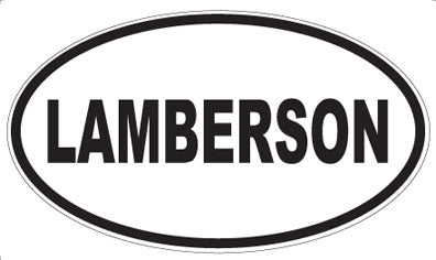 LAMBERSON - Oval Magnet