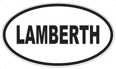 LAMBERTH - Oval Sticker