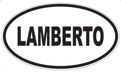 LAMBERTO - Oval Magnet