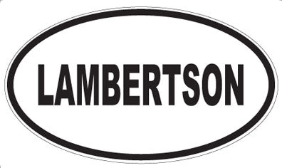 LAMBERTSON - Oval Magnet