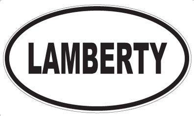 LAMBERTY - Oval Magnet