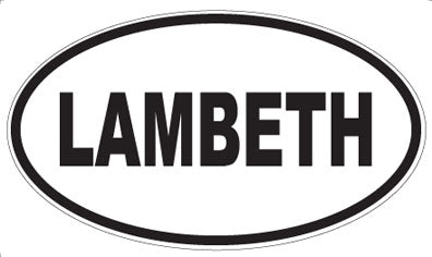LAMBETH - Oval Magnet