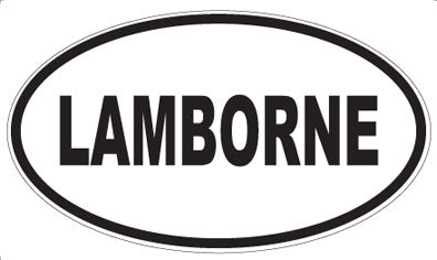 LAMBORNE - Oval Magnet