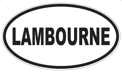 LAMBOURNE - Oval Sticker