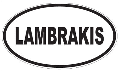 LAMBRAKIS - Oval Magnet