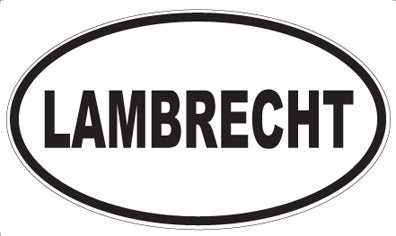 LAMBRECHT - Oval Sticker