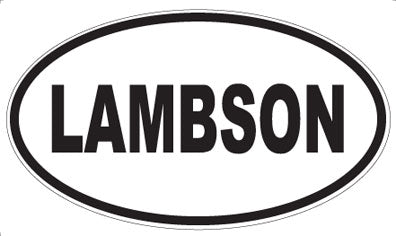 LAMBSON - Oval Sticker