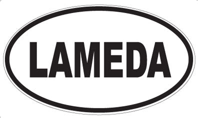 LAMEDA - Oval Sticker