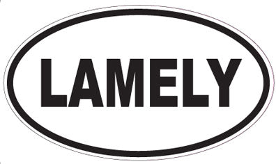 LAMELY - Oval Sticker