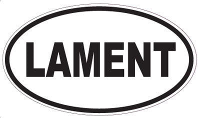 LAMENT - Oval Sticker