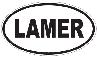 LAMER - Oval Sticker