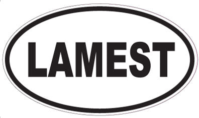 LAMEST - Oval Sticker
