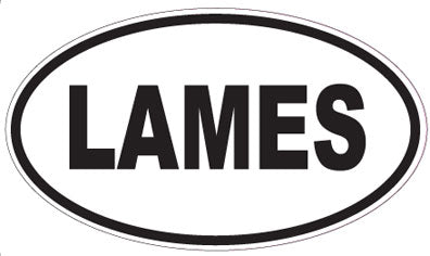 LAMES - Oval Magnet