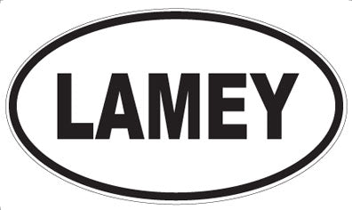 LAMEY - Oval Sticker