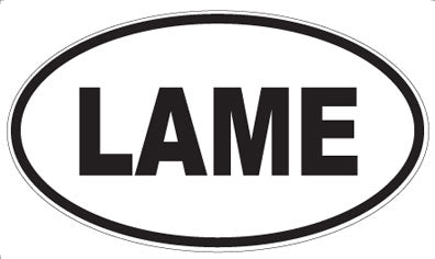 LAME - Oval Magnet