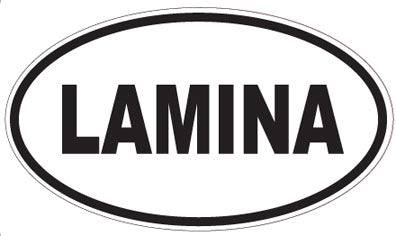LAMINA - Oval Sticker