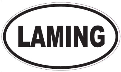 LAMING - Oval Sticker