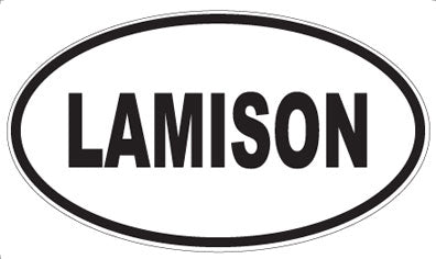 LAMISON - Oval Sticker