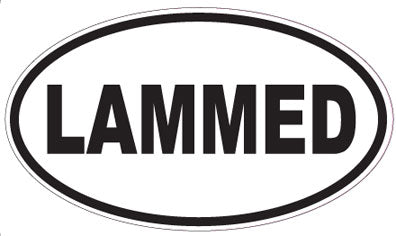 LAMMED - Oval Sticker