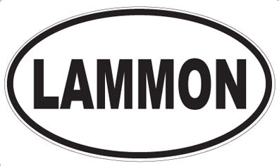LAMMON - Oval Sticker