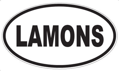LAMONS - Oval Sticker