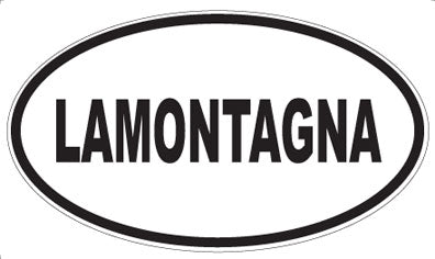 LAMONTAGNA - Oval Sticker