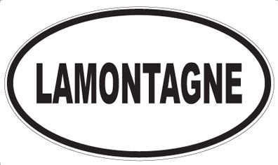 LAMONTAGNE - Oval Sticker