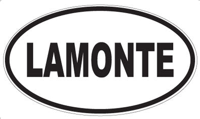LAMONTE - Oval Magnet