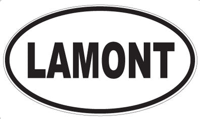 LAMONT - Oval Magnet
